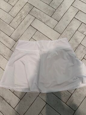 FILA White Athletic Skirt with Built-In Shorts